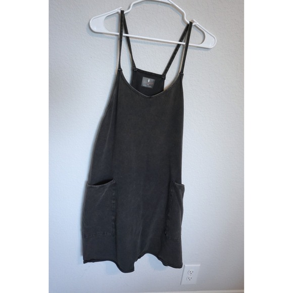 Free People Pants - Free People FP Movement Hot Shot Romper Faded Black Racerback Mini OB1415587